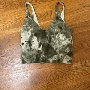 Lulu lemon Olive Green Tie-Dye Women's Top